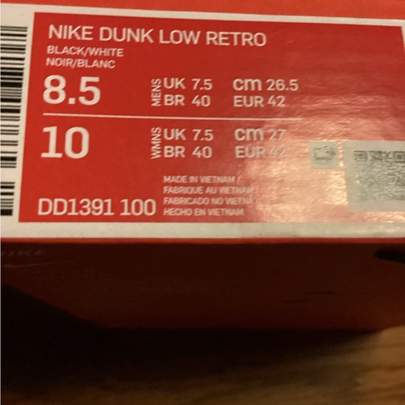 XXXXX……..SOLD……..NIKE Dunk Low Retro Size 10 US. - Picture 5 of 5